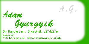 adam gyurgyik business card